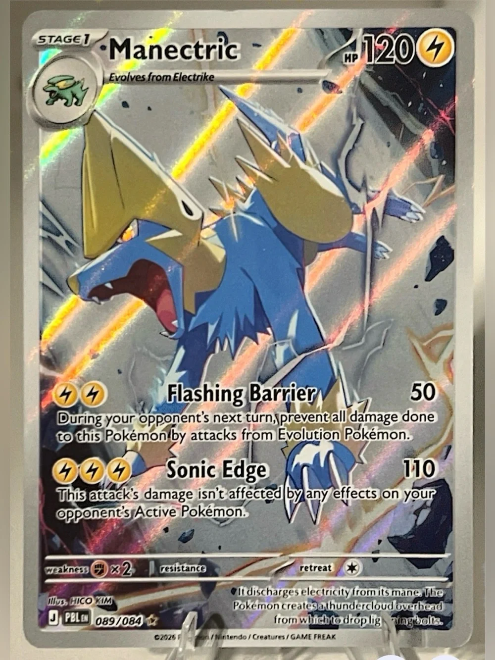 Pokémon TCG: Pitch Black - MANECTRIC 089/084 NM